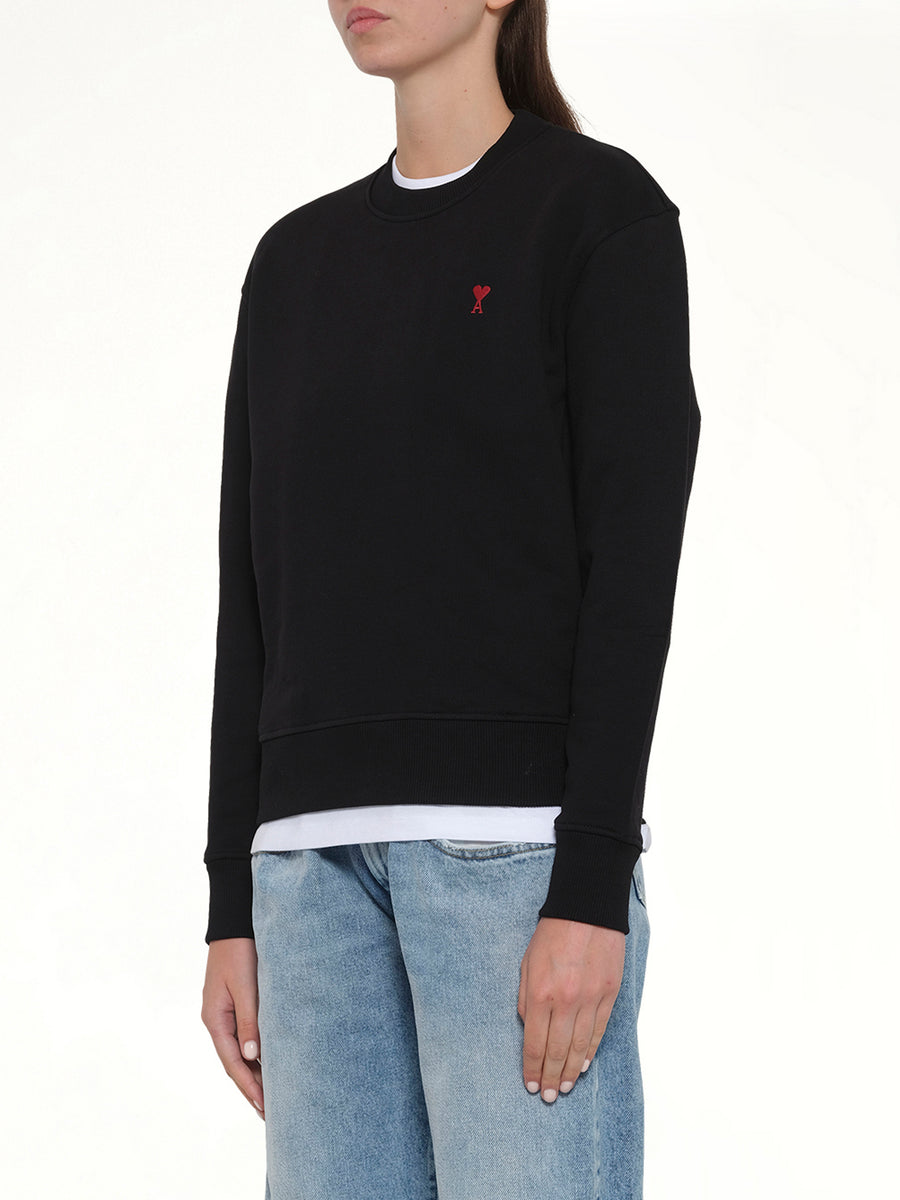 Ami De Coeur Sweatshirt in Black/Red