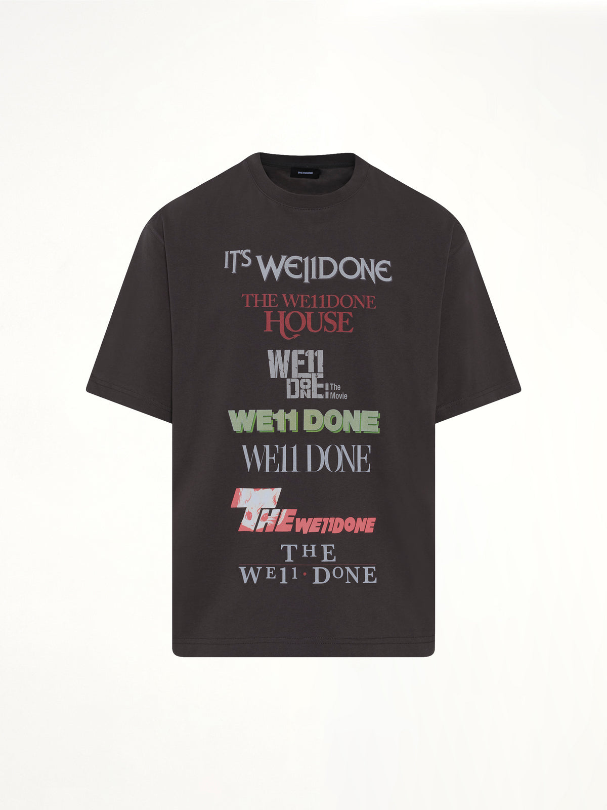 Multi Graphic Logo T-Shirt in Grey