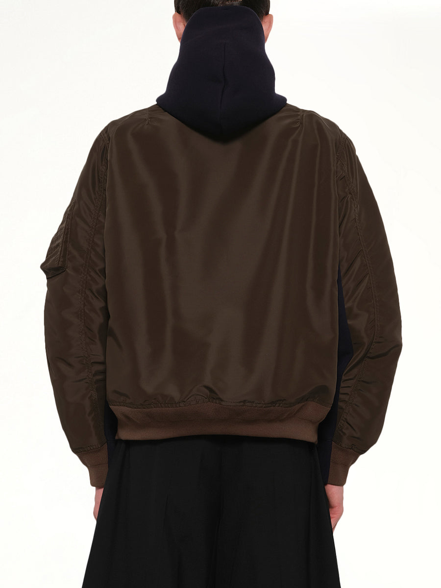Sponge Sweat Hoodie in Navy/Dark Khaki