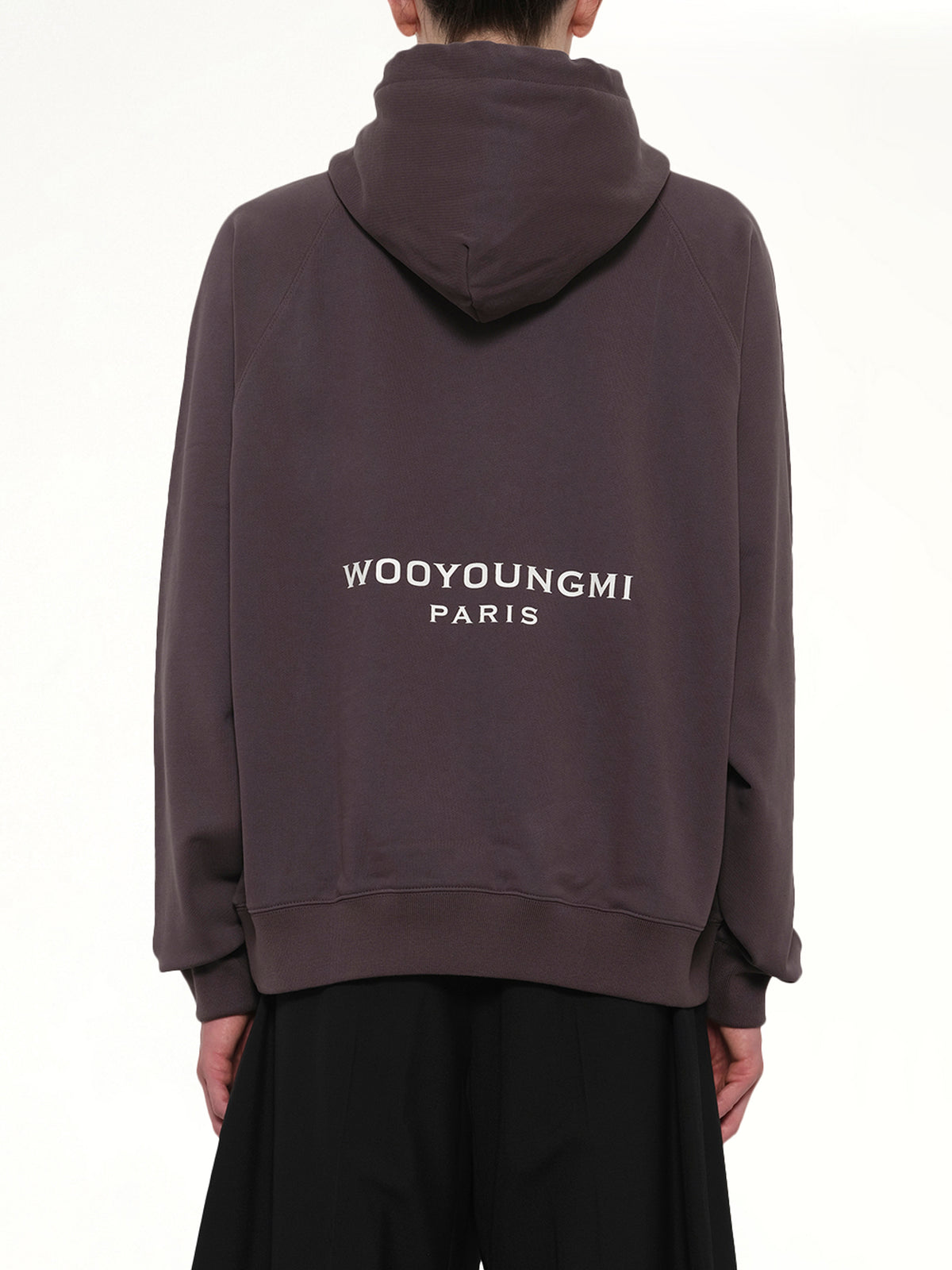 그레이 색상 WYM 패치 후디