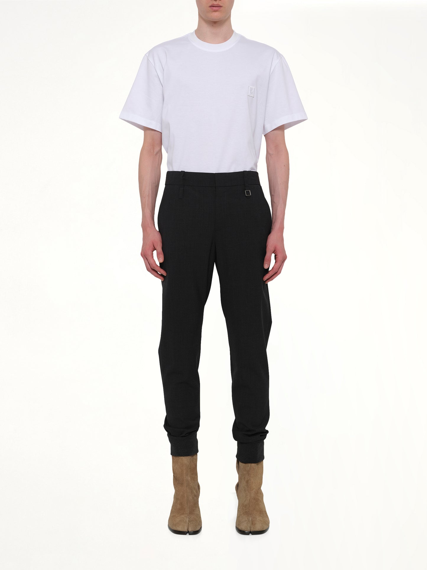 Cuffed Trouser in Grey