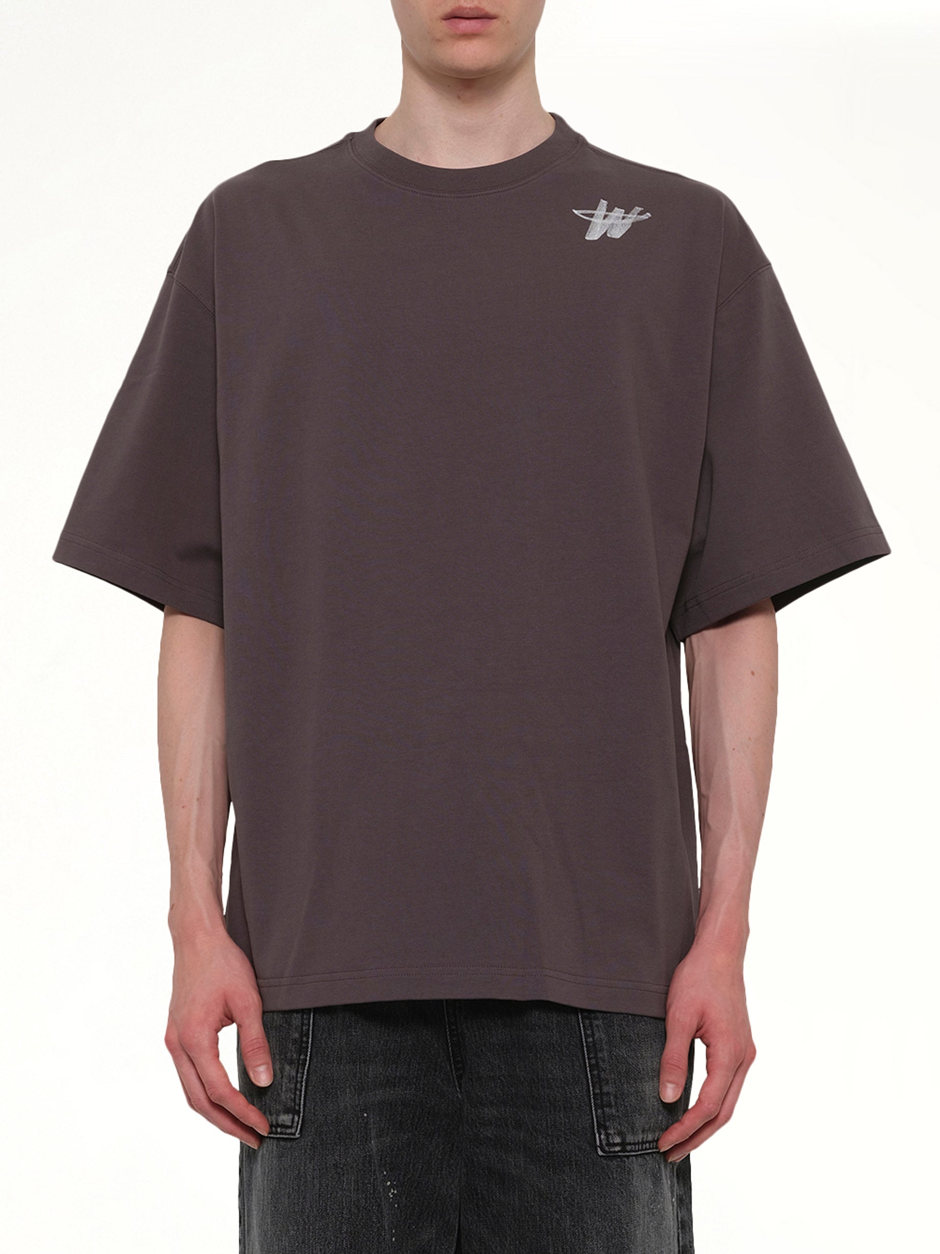 Cotton WD Logo T-Shirt in Charcoal