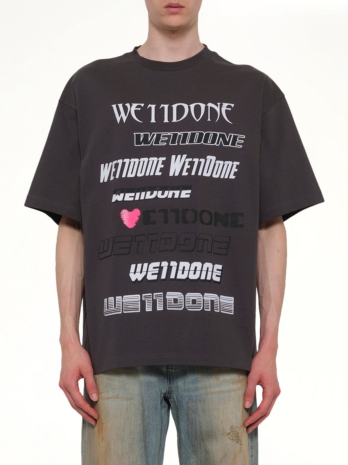 Love Logo T-Shirt in Charcoal