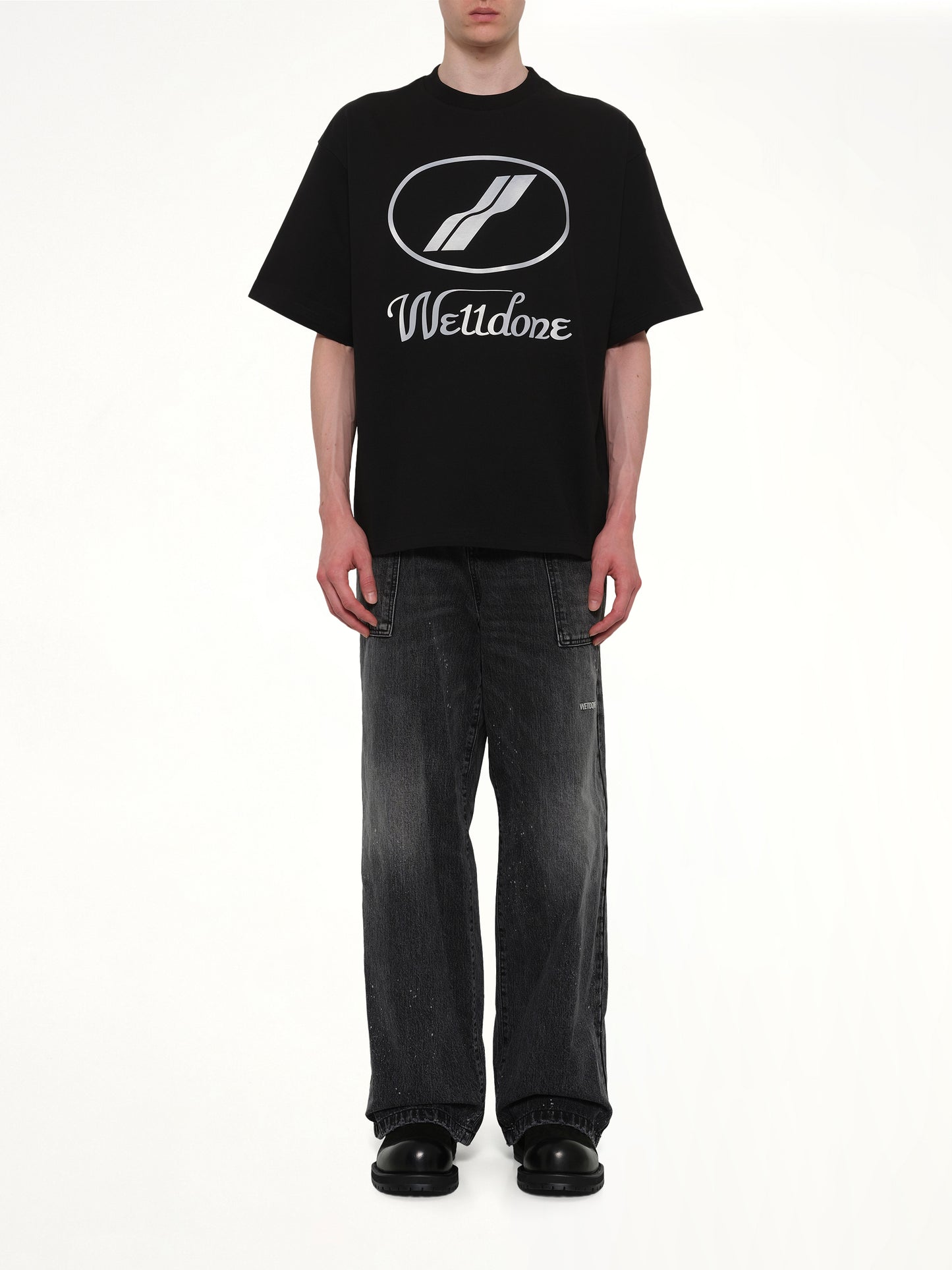 We11done Classic Logo T-Shirt in Black