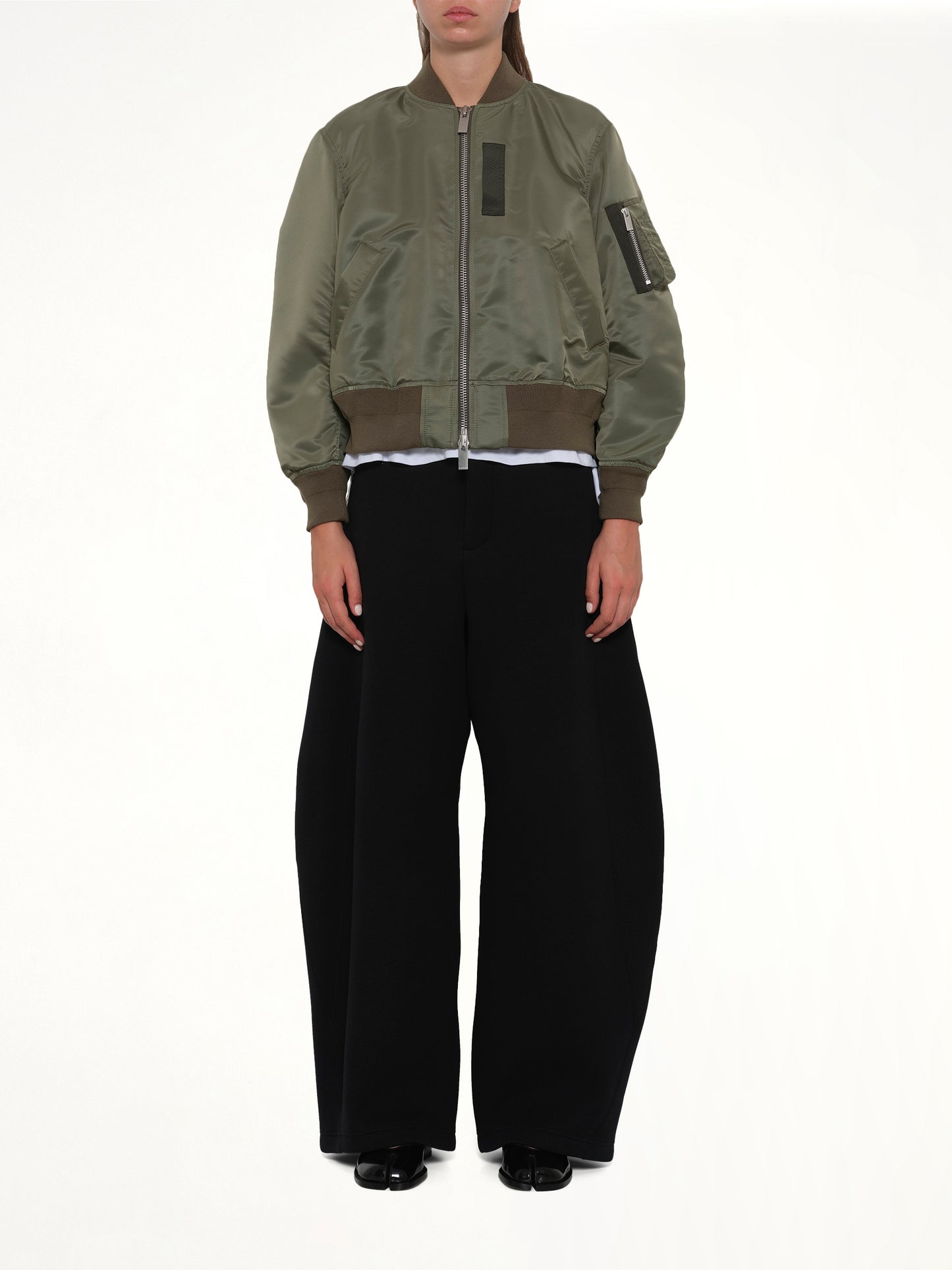 Nylon Twill Blouson in Khaki