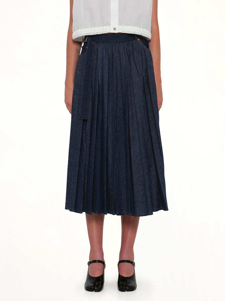 Denim Skirt in Blue