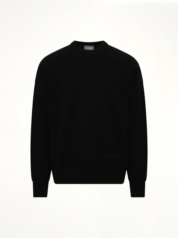 Baseball Logo Sweater in Black