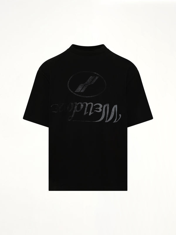 デストロイドリバースロゴTシャツ ブラック
