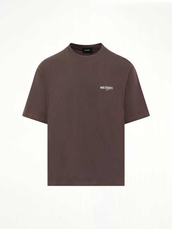 Wave Logo Short Sleeve T-Shirt in Charcoal
