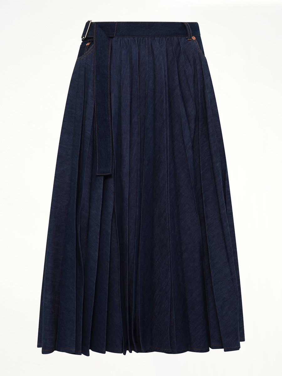 Denim Skirt in Blue