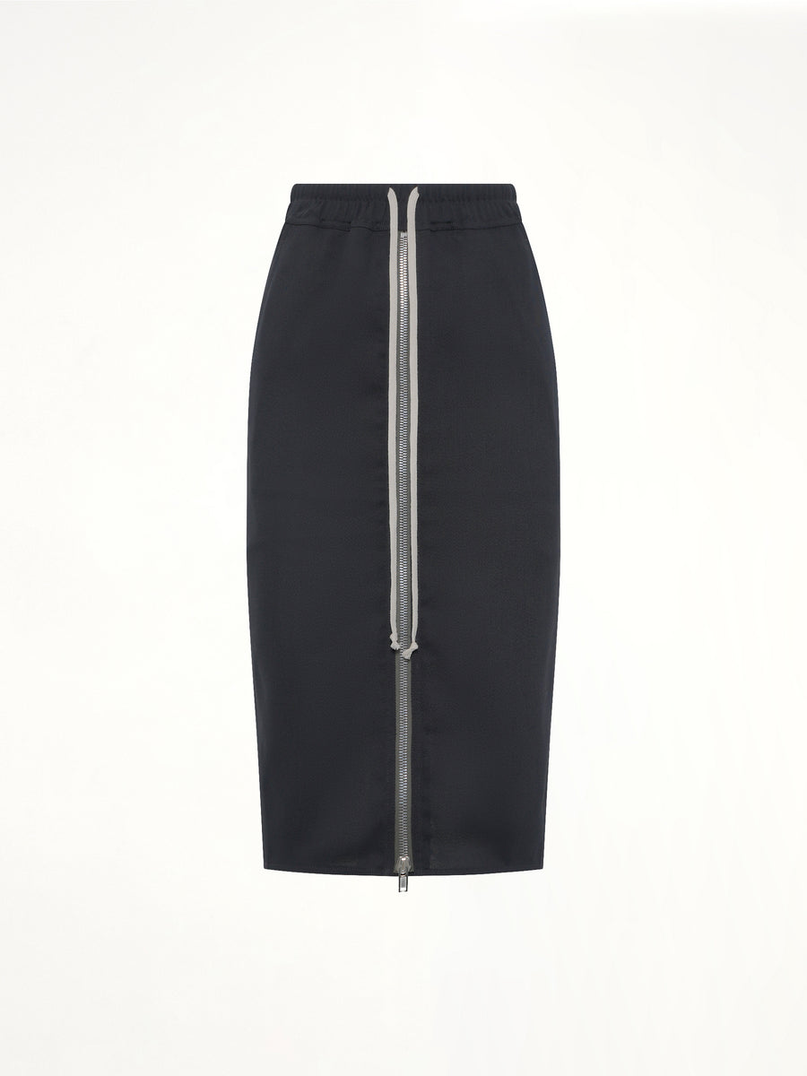 Zipped Short Pillar in Black