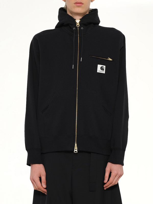 Carhartt WIP Cotton Jersey Hoodie in Black