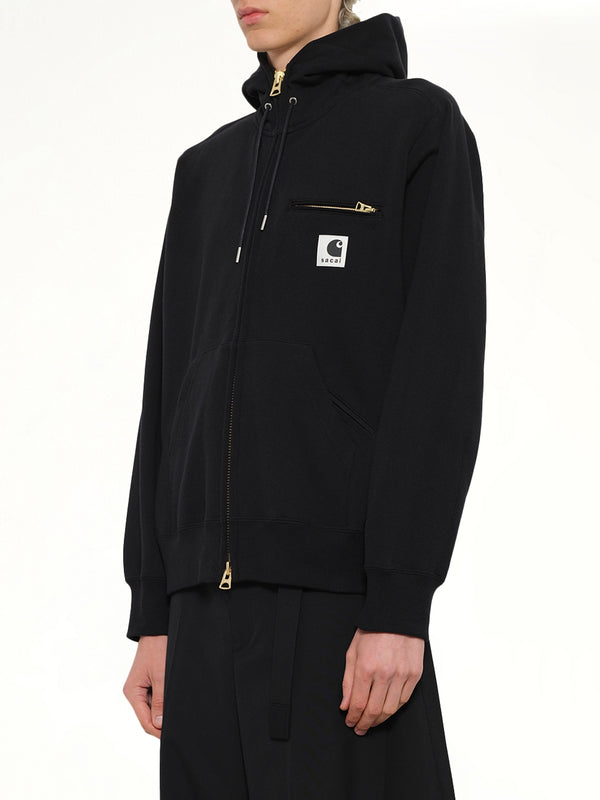 Carhartt WIP Cotton Jersey Hoodie in Black