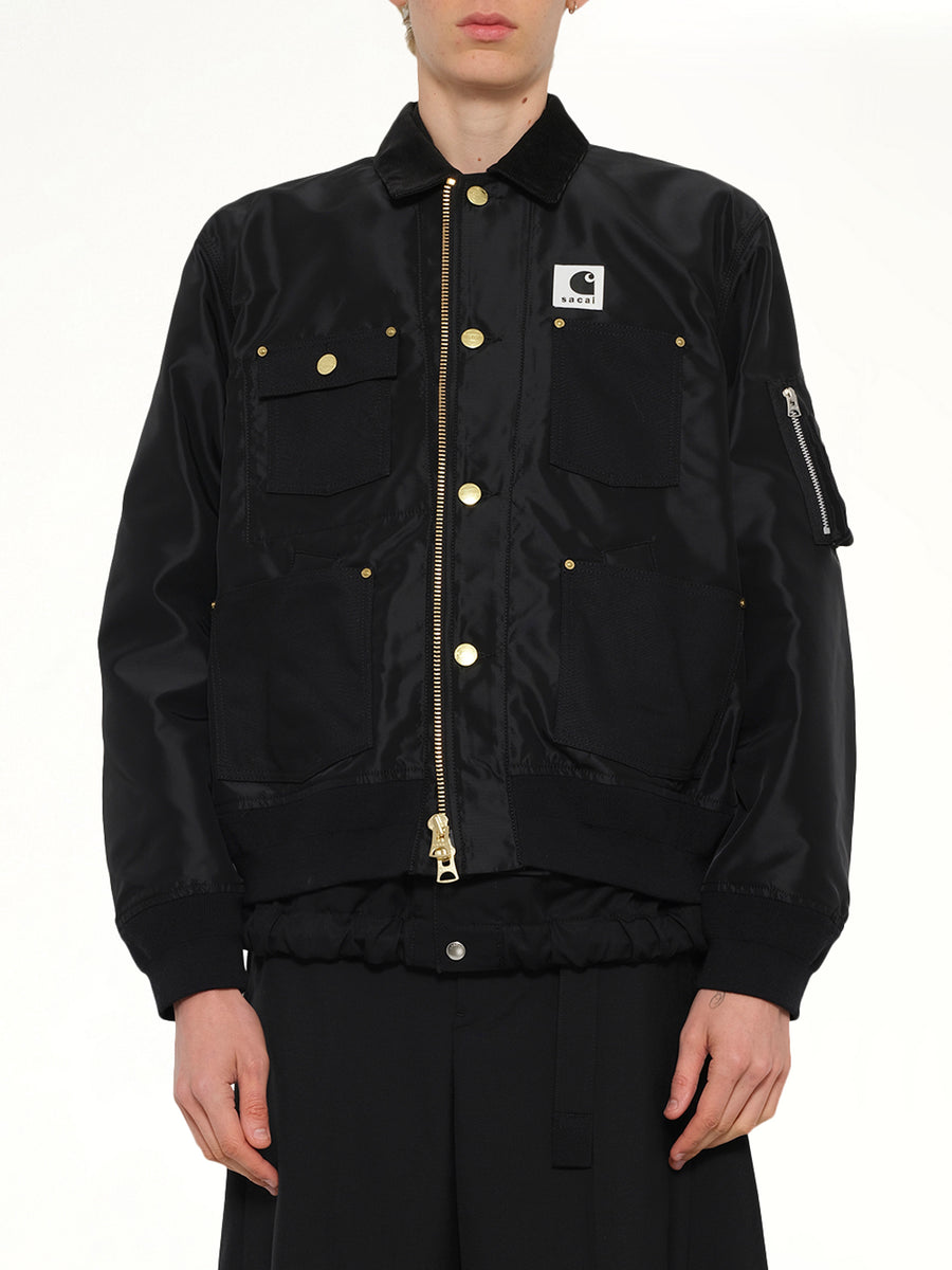 Carhartt WIP Nylon Twill x Duck Blouson in Black