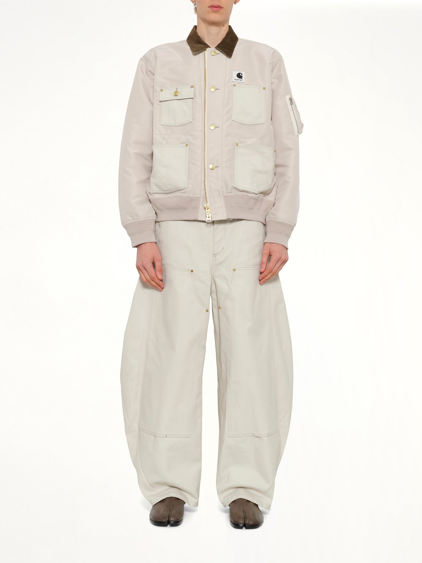 Carhartt WIP Nylon Twill x Duck Blouson in Ivory