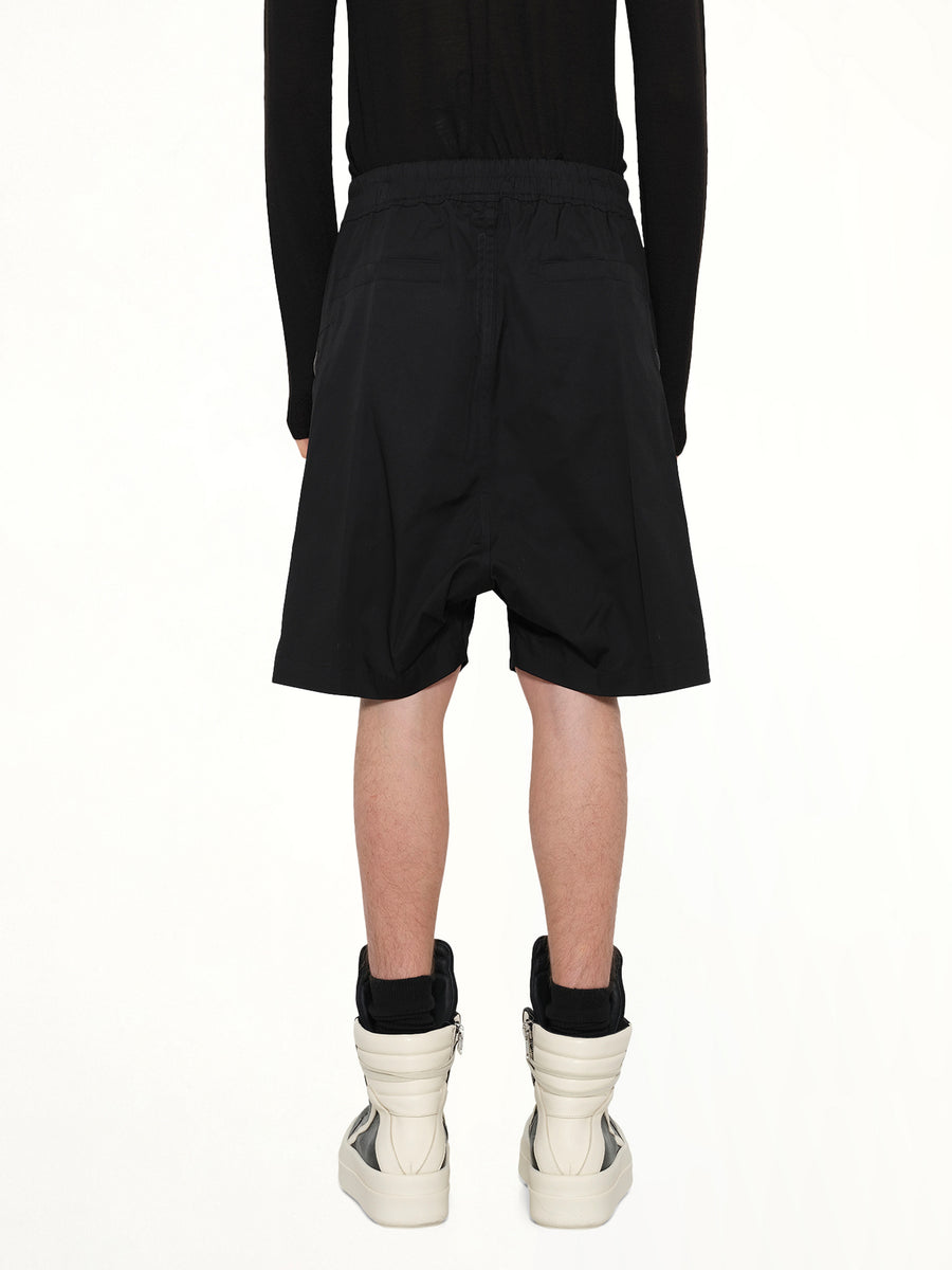 Cotton Twill Heizer Shorts in Black
