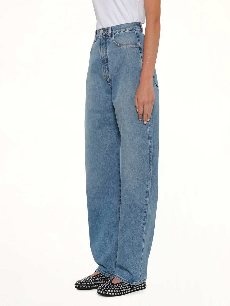 Round Pants in Cloudy Blue