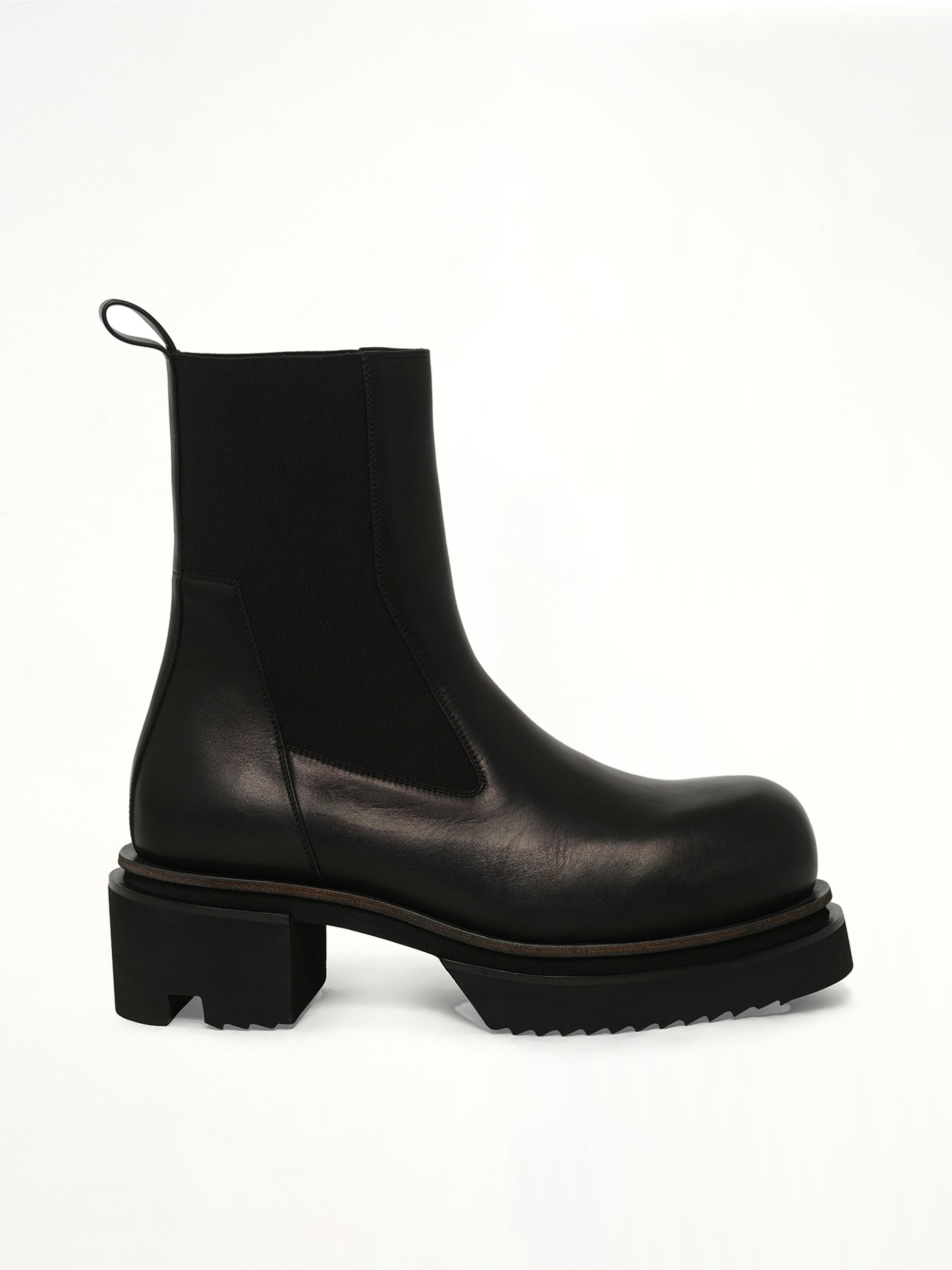 Beatle Bogun in Black Side View | RICK OWENS