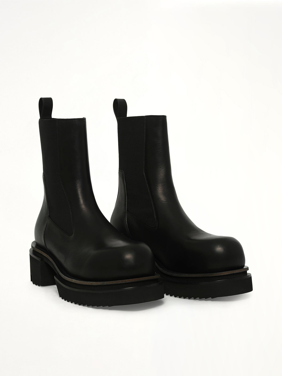 Beatle Bogun in Black Front View | RICK OWENS