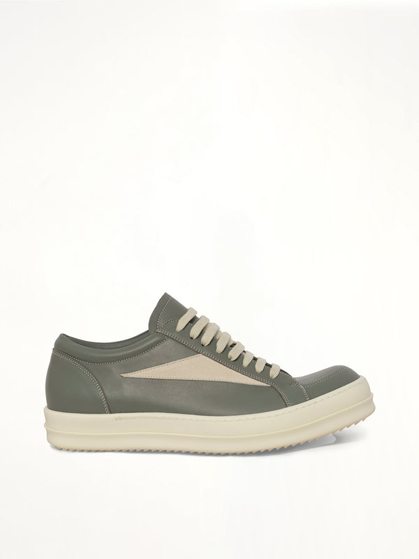 Vintage Sneaks in Euca/Milk Side View | RICK OWENS