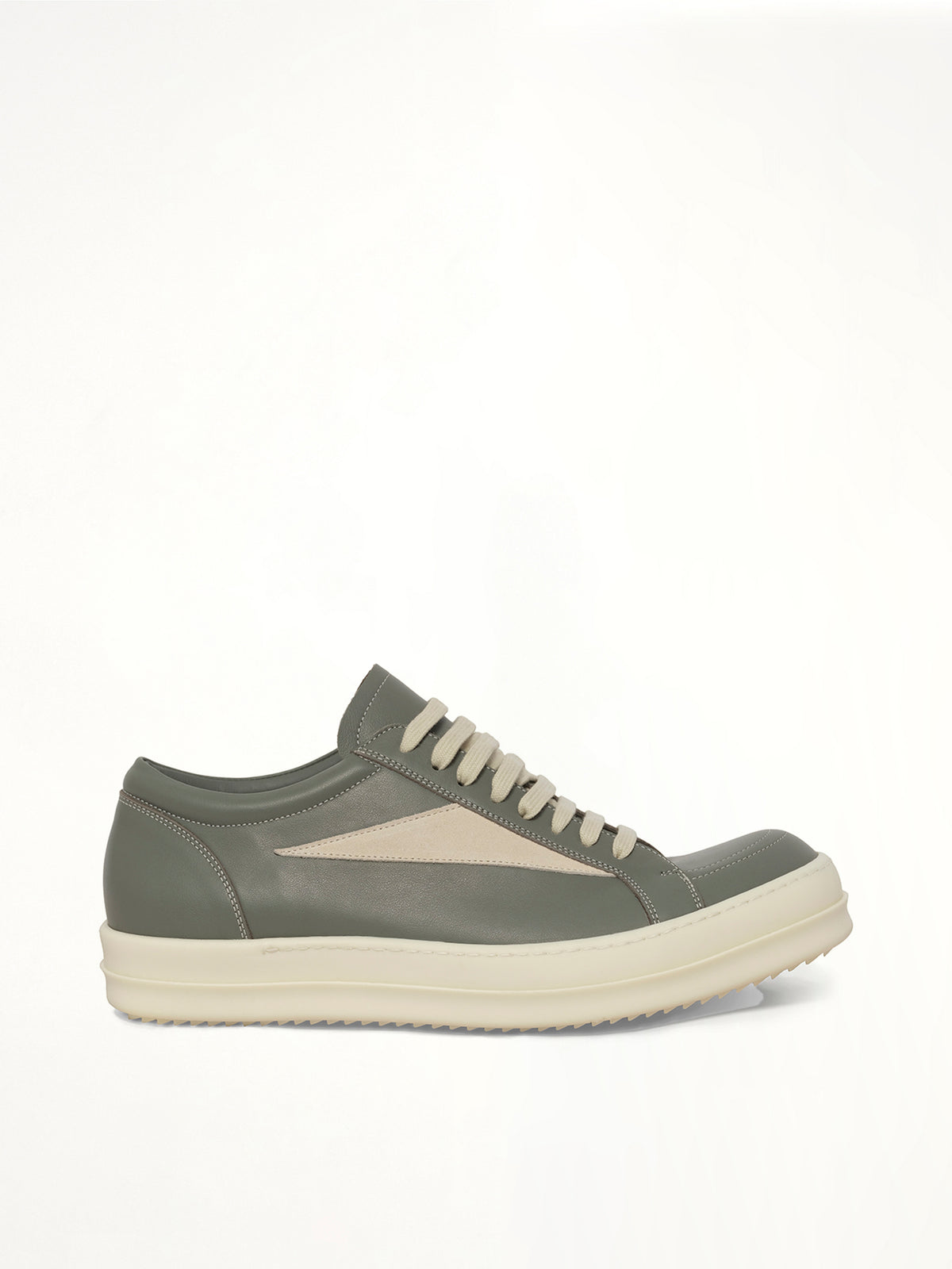 Vintage Sneaks in Euca/Milk Side View | RICK OWENS