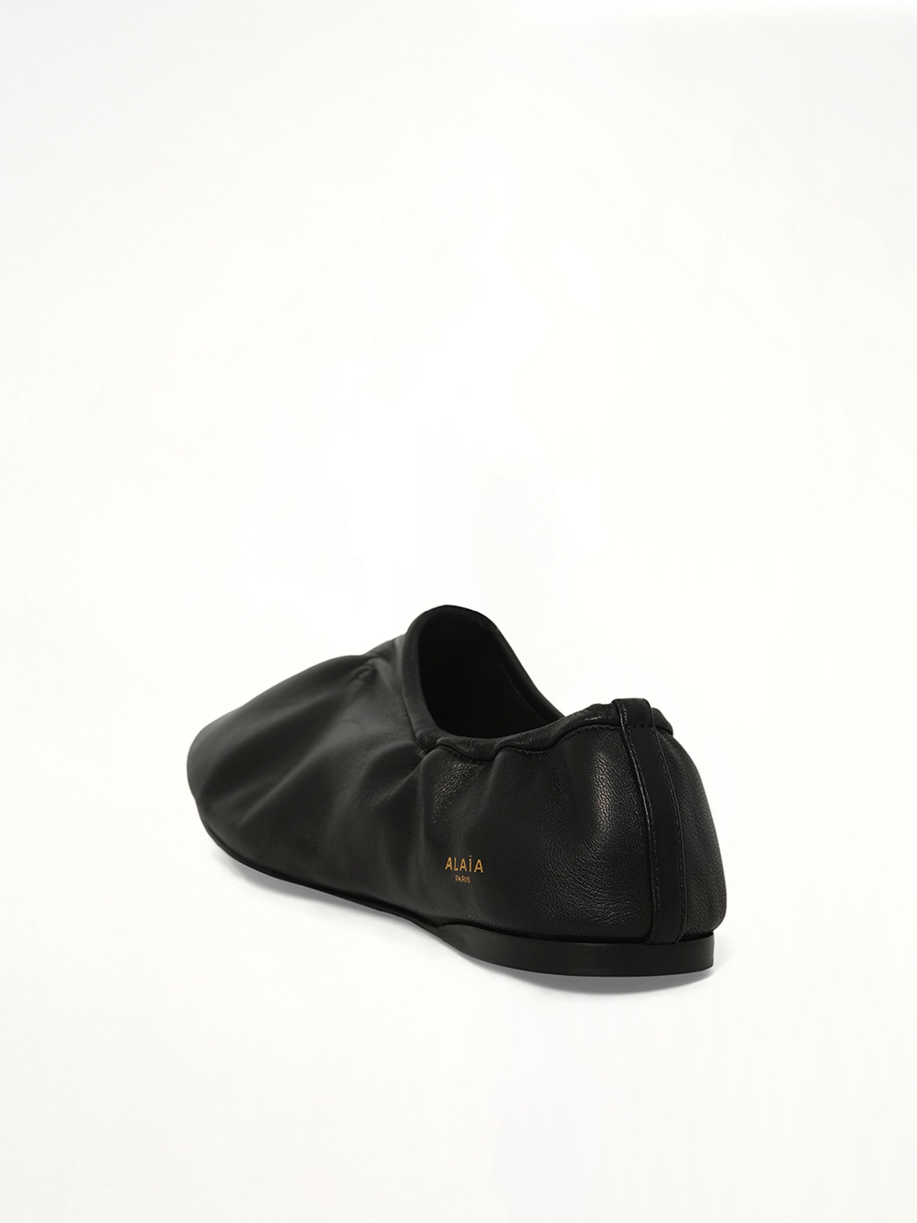 Supple Slippers in Black Back View | ALAIA