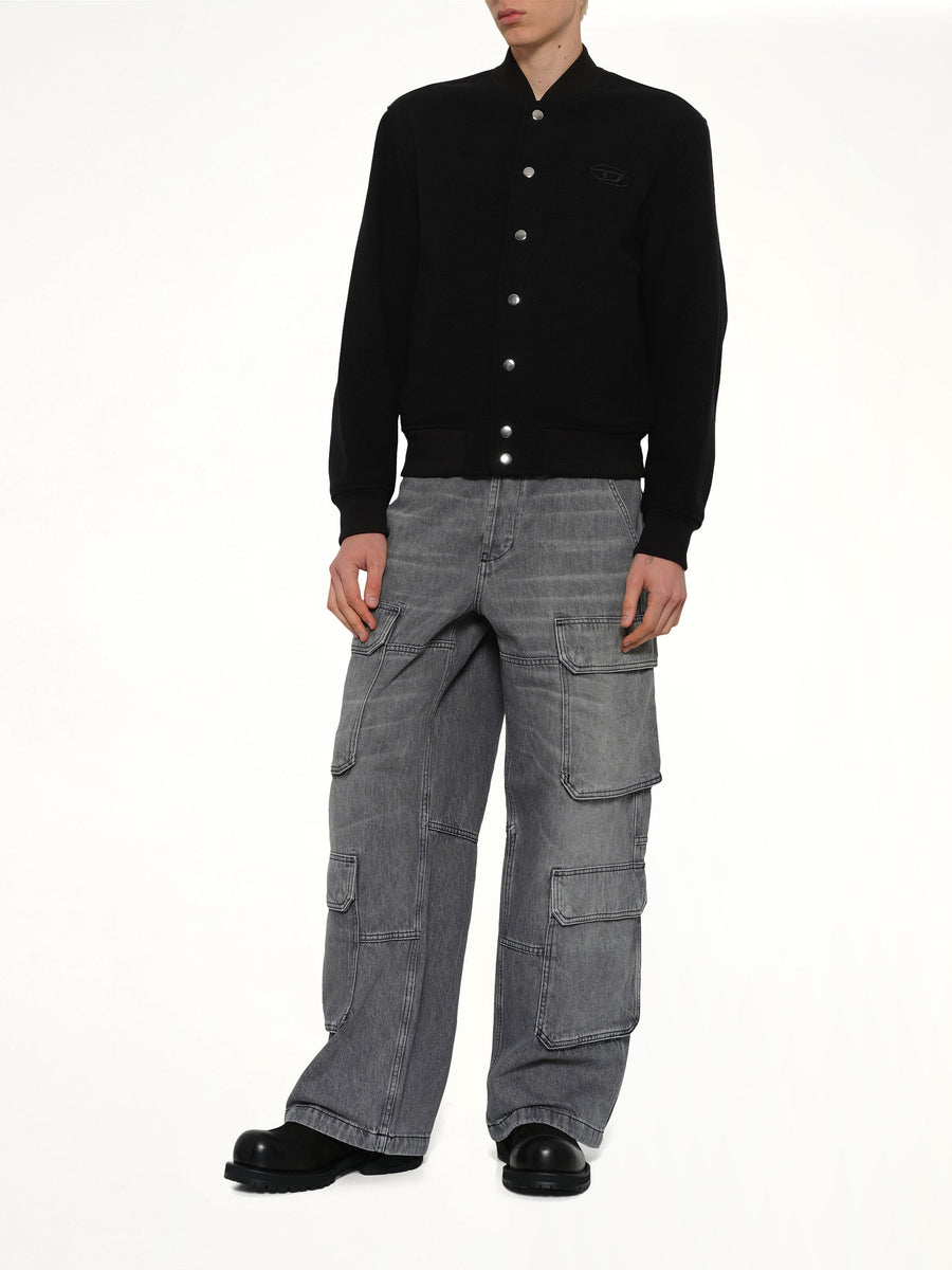 J-ARRY-WRD Bomber Jacket in Black