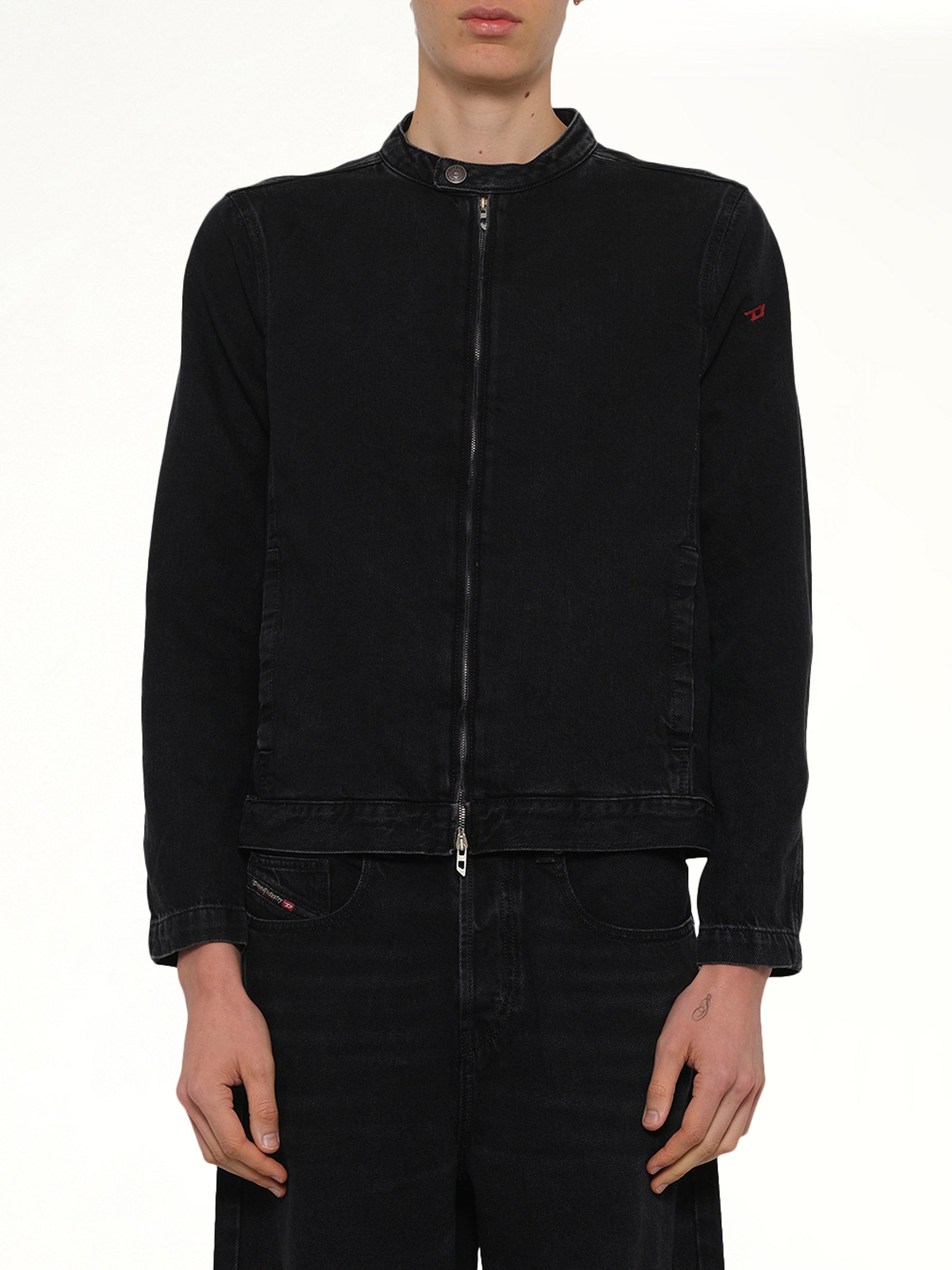 D-GLORY Denim Jacket in Black