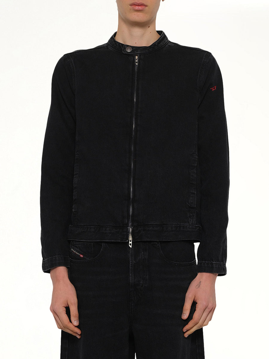 D-GLORY Denim Jacket in Black