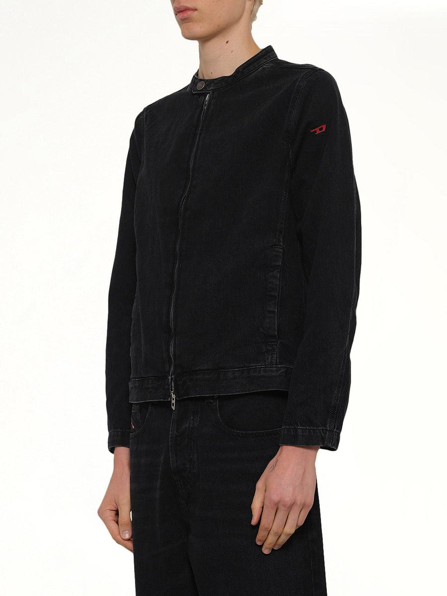 D-GLORY Denim Jacket in Black