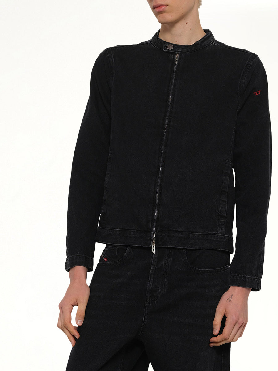 D-GLORY Denim Jacket in Black