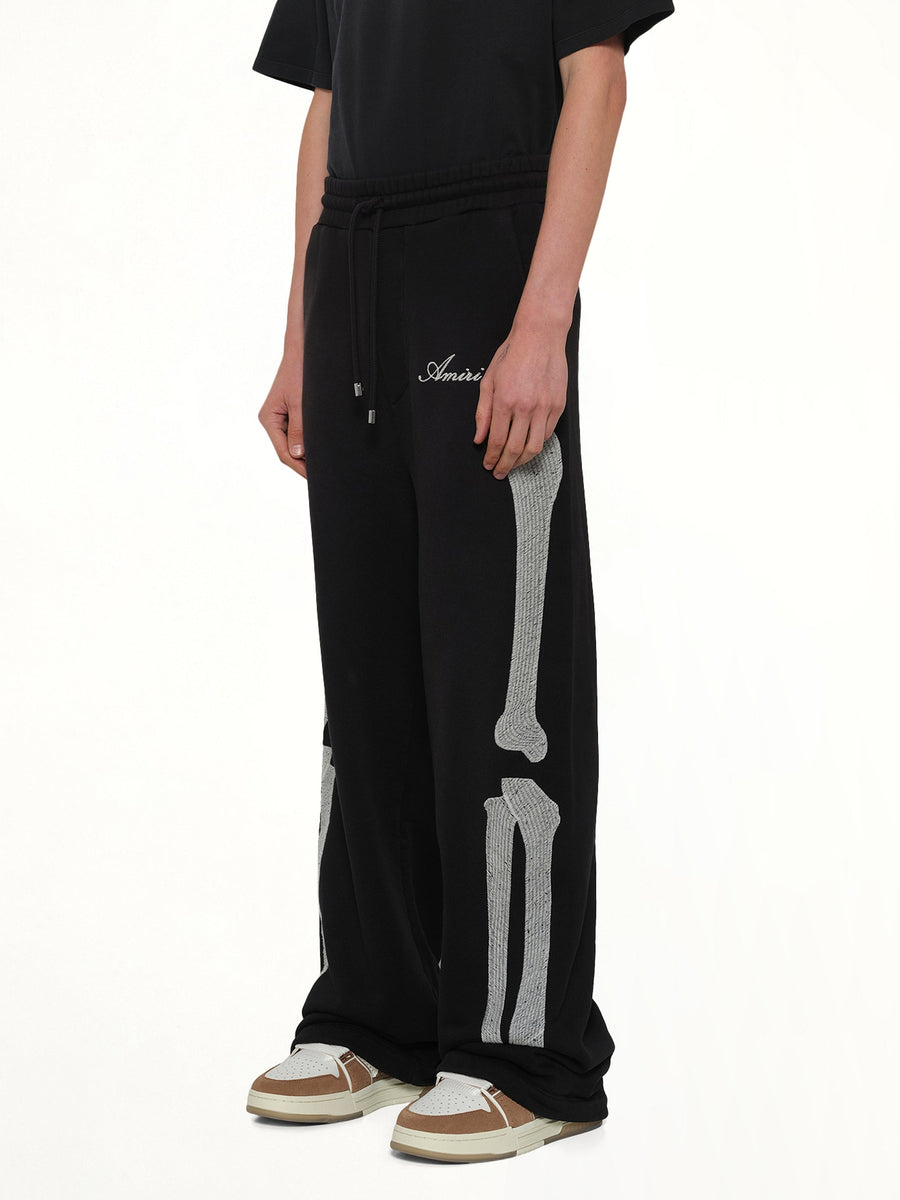 Bones Oversized Sweatpant in Black