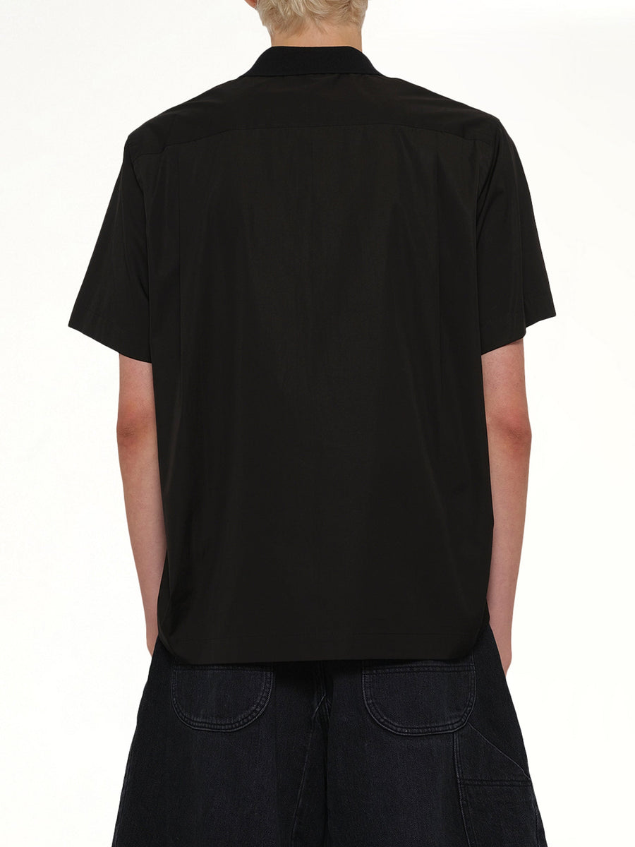 Poplin Pullover in Black