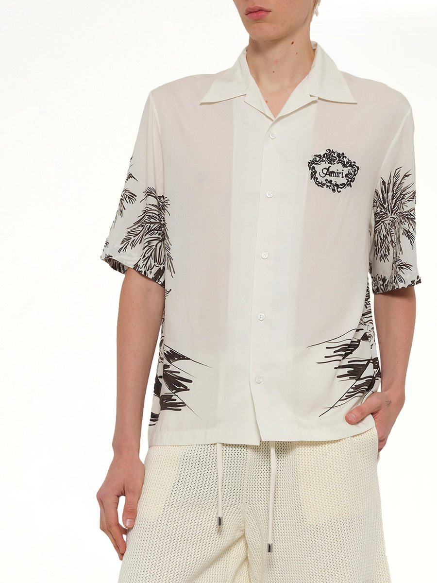 Chateau Sketch Camp Shirt in Ivory