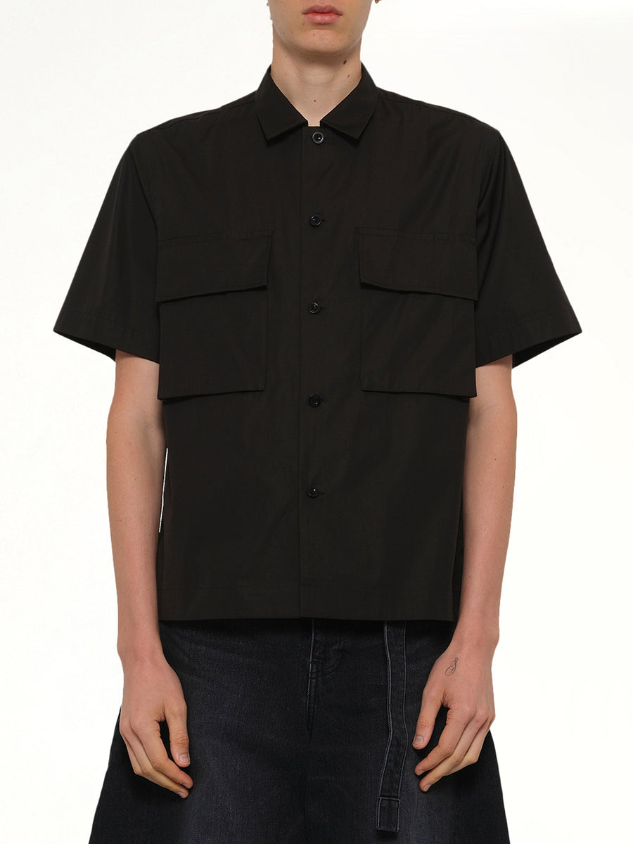 Poplin Shirt in Black