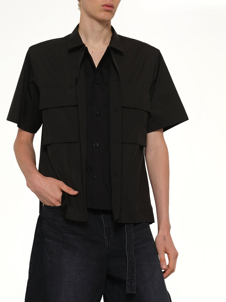 Poplin Shirt in Black