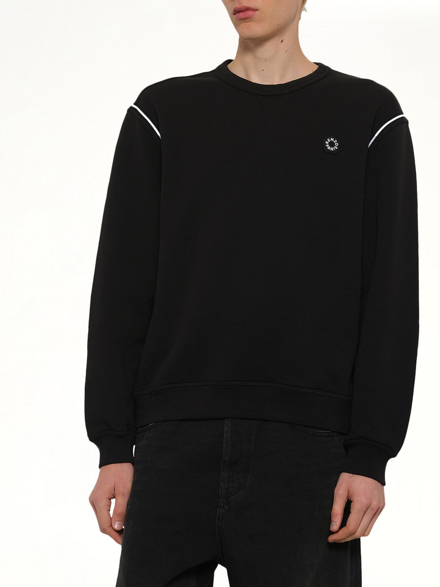 Boke Flower 2.0 Embroidered Classic Sweatshirt in Black