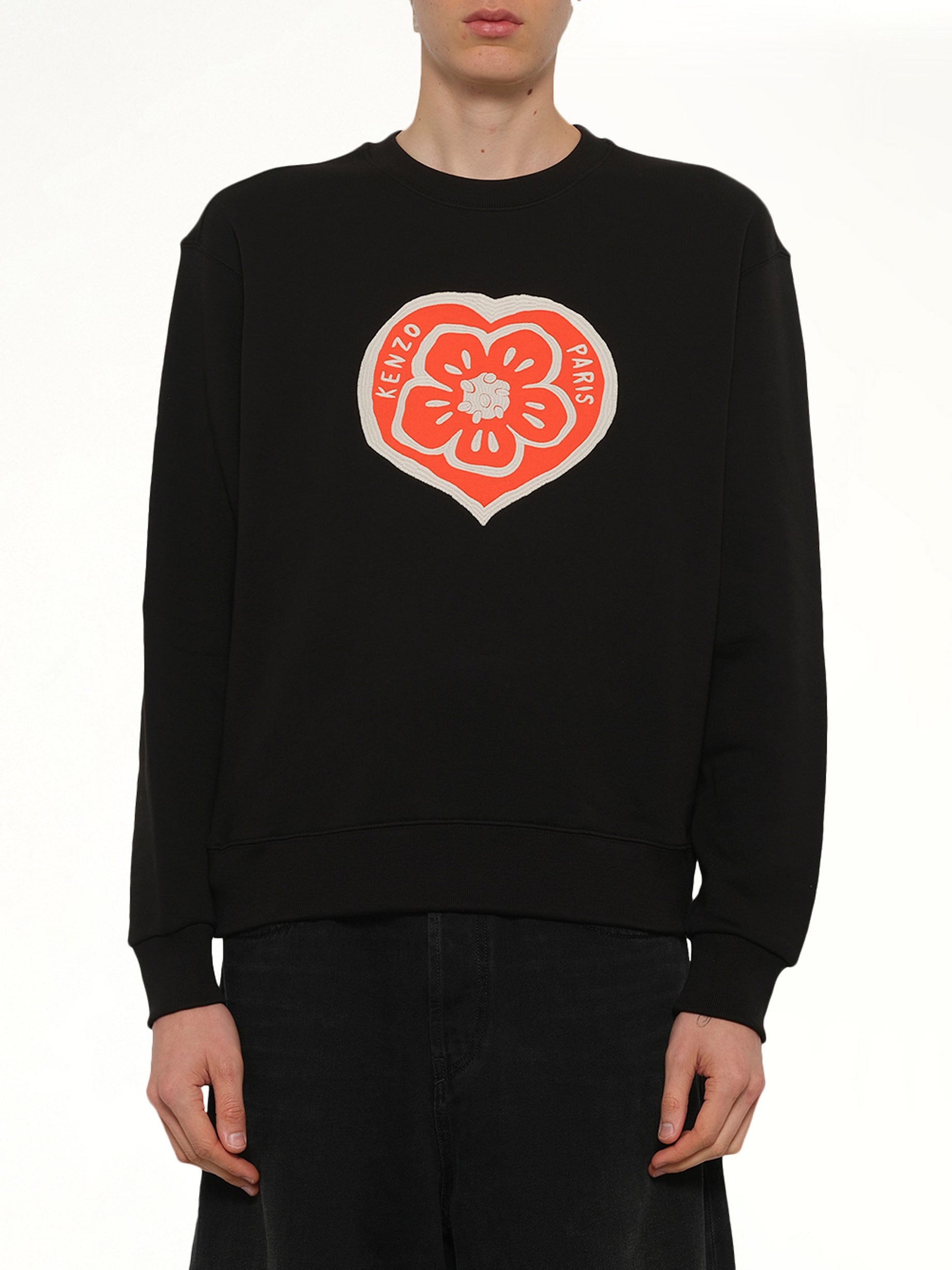 Kenzo Boke Heart Classic Sweatshirt in Black