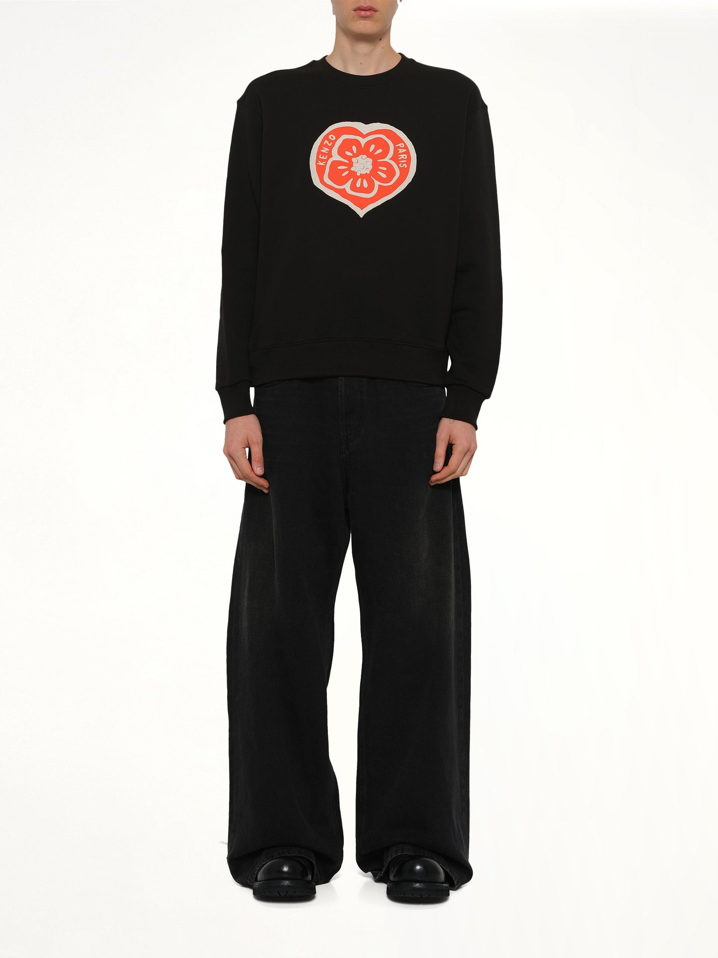 Kenzo Boke Heart Classic Sweatshirt in Black