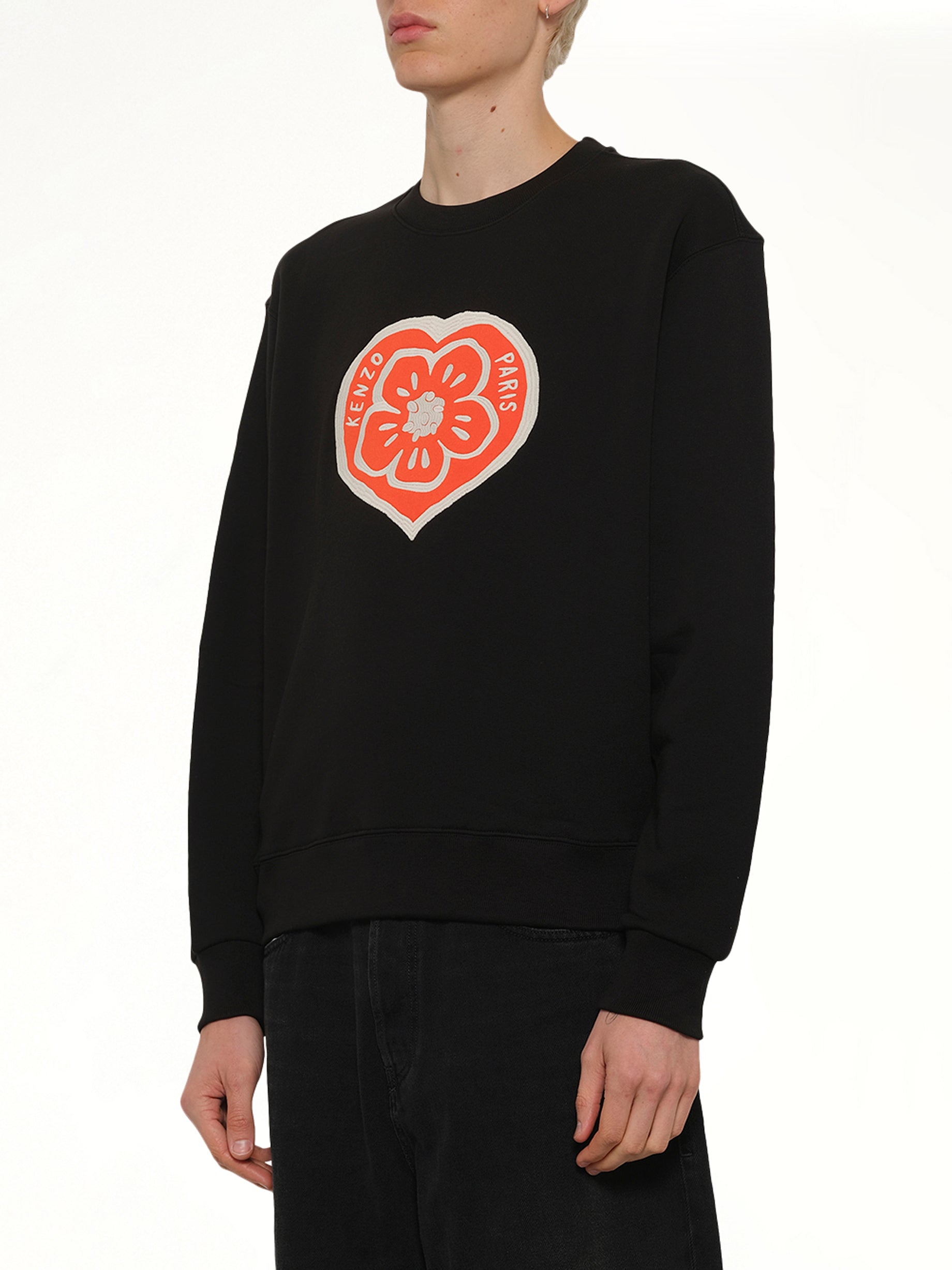 Kenzo Boke Heart Classic Sweatshirt in Black