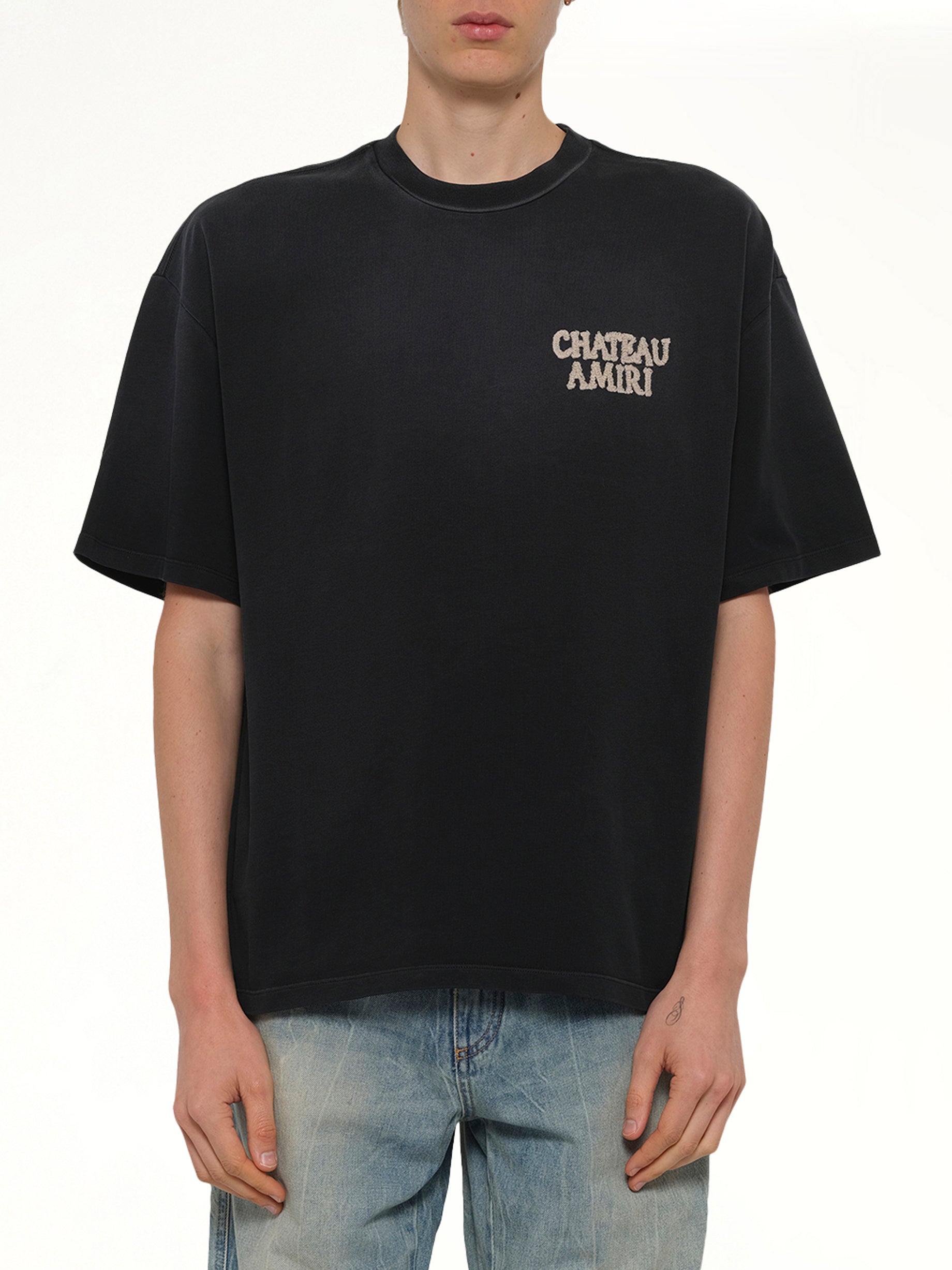 Chateau Amiri Oversized T-Shirt in Black