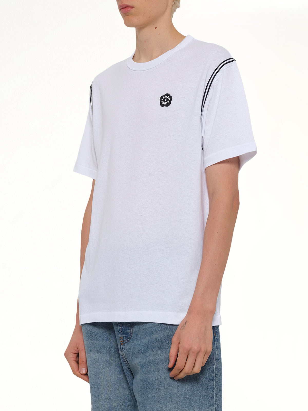 Gots Boke Flower 2.0 Embroidered Classic T-Shirt in White