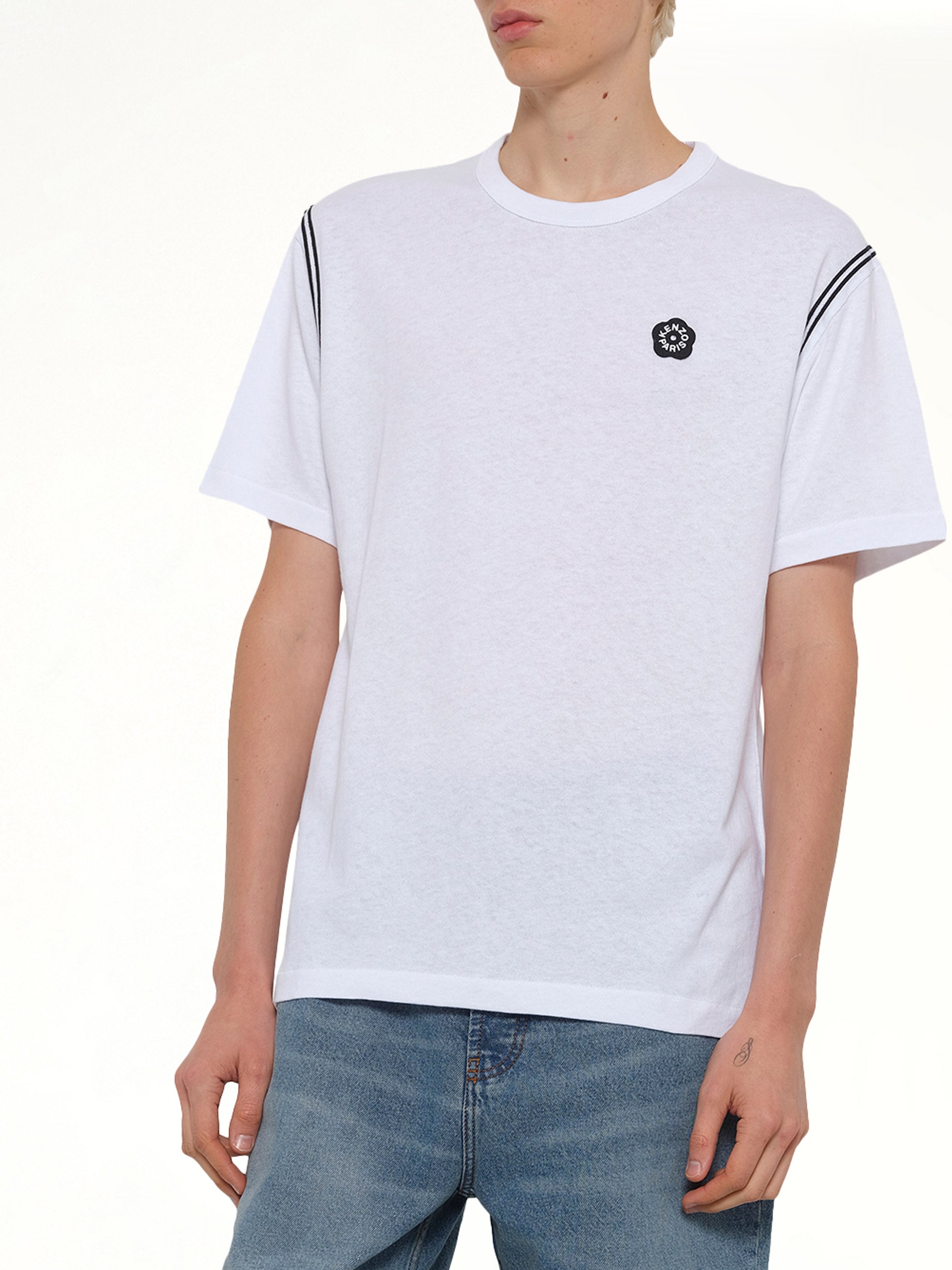 Gots Boke Flower 2.0 Embroidered Classic T-Shirt in White