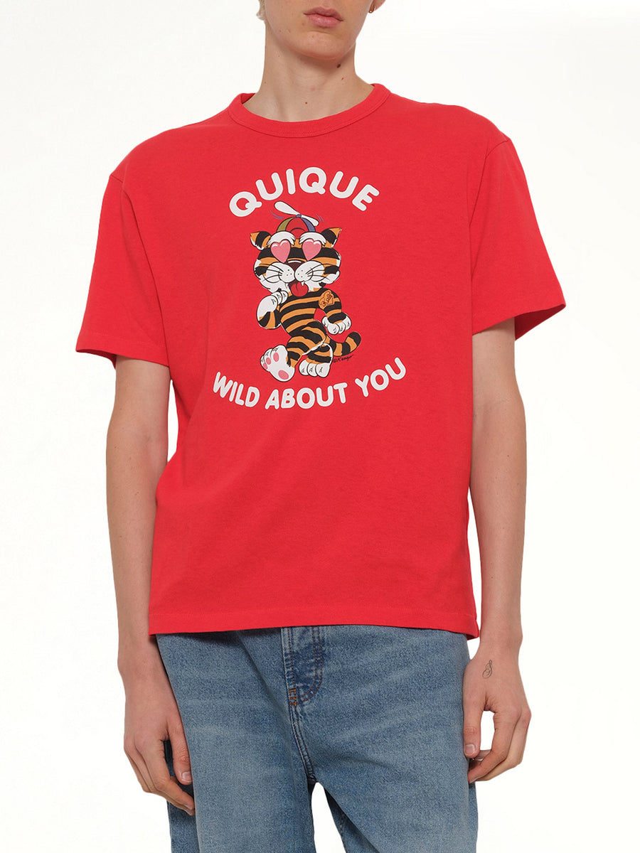 Kenzo Cartoon Classic T-Shirt in Cherry