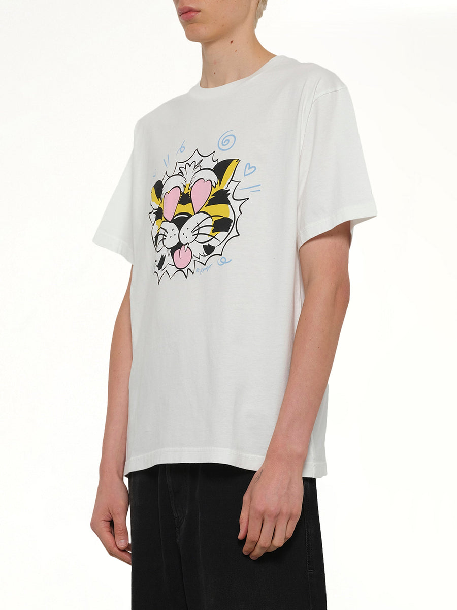 Kenzo Wild Tiger Oversize T-Shirt in Off White