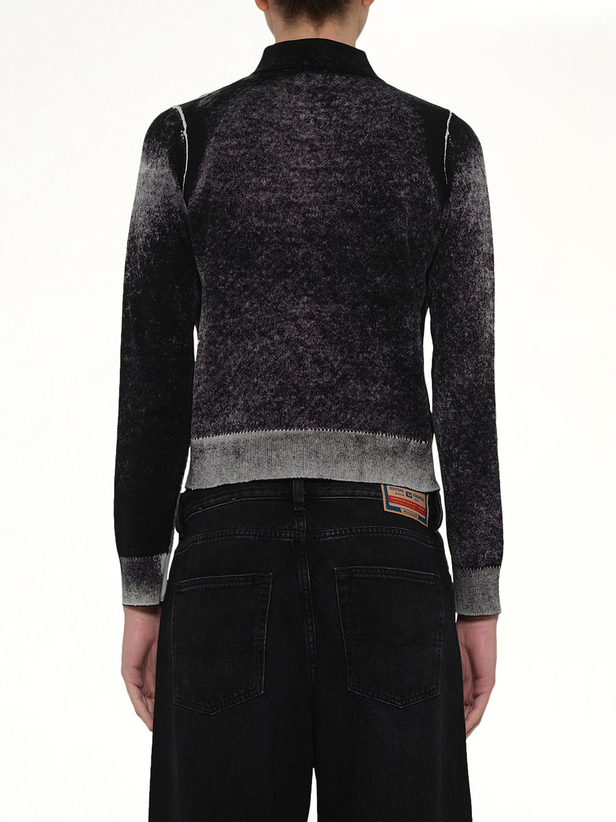 M-LOREN Knit Polo in Black