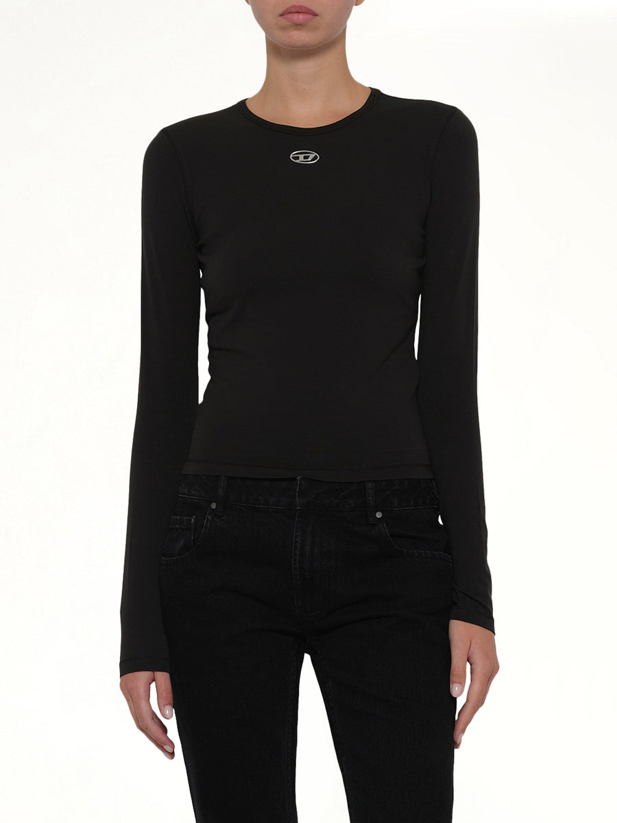 T-UNCUTIESLONG-LS-OD LS T-Shirt in Black