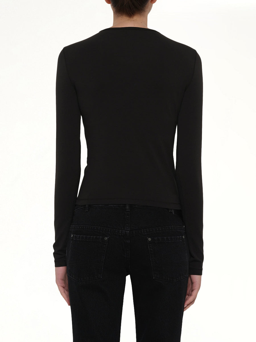 T-UNCUTIESLONG-LS-OD LS T-Shirt in Black