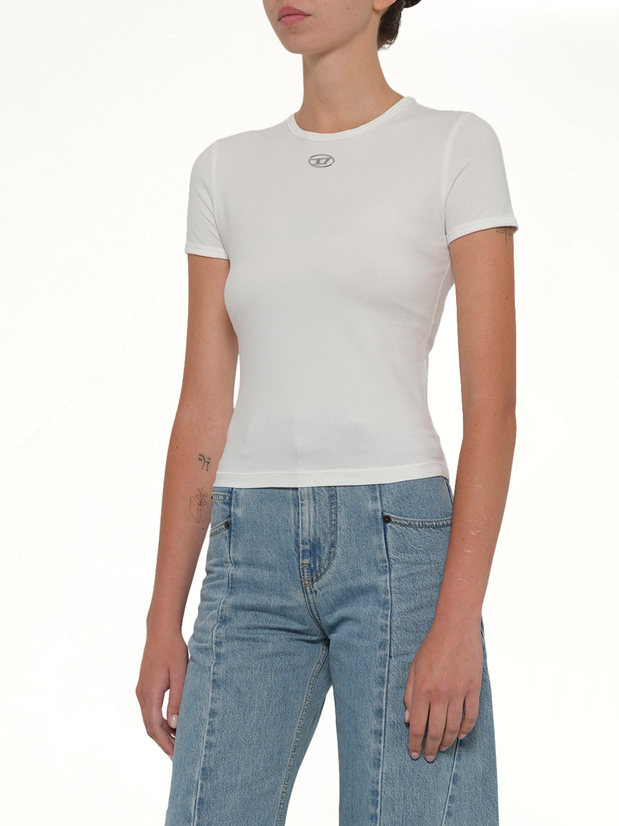 T-UNCUTIESLONG-OD T-Shirt in White