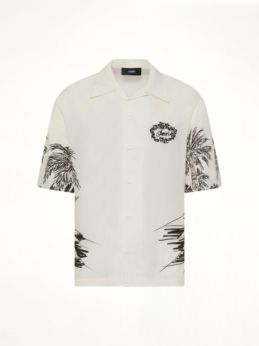 Chateau Sketch Camp Shirt in Ivory